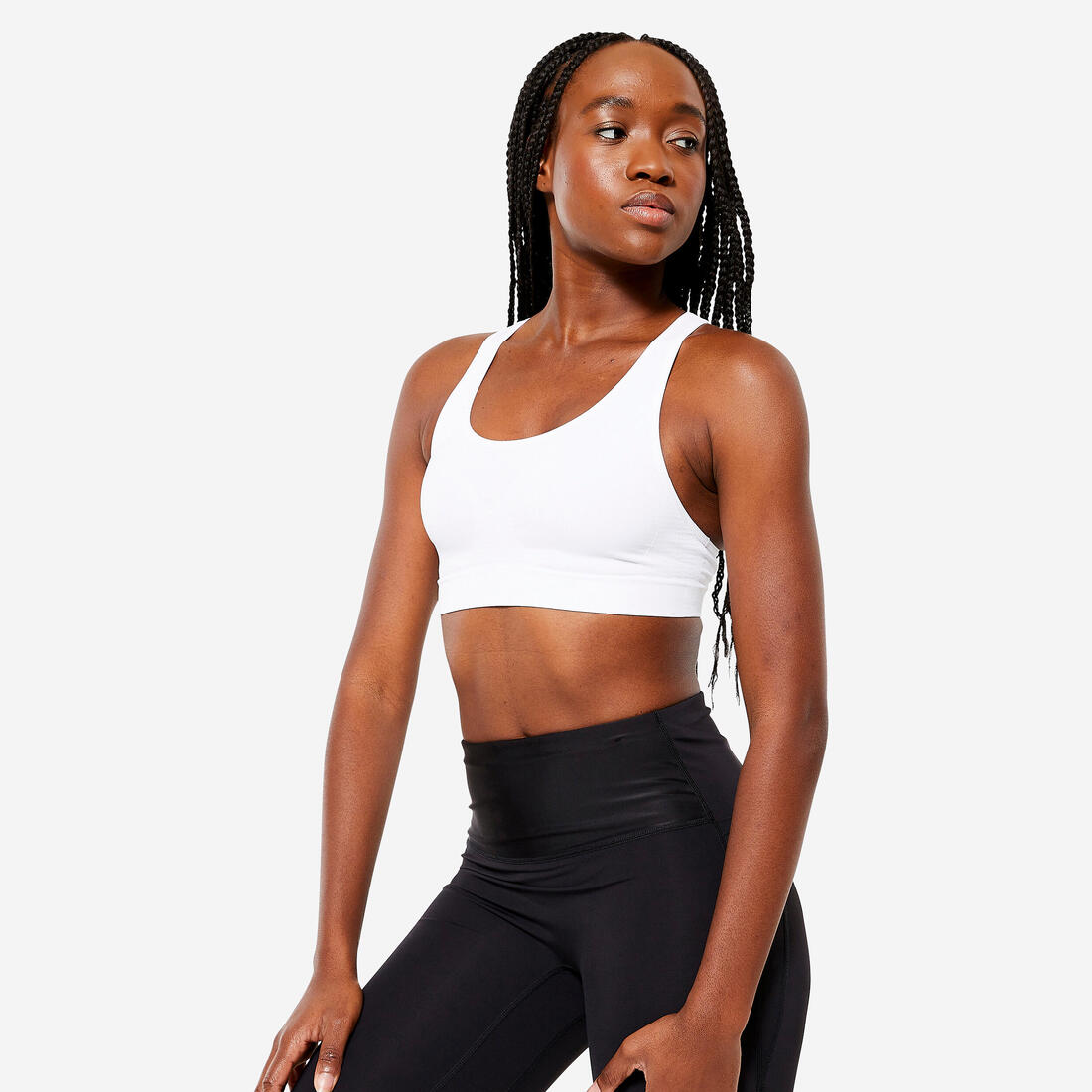 Brassière sans couture dos nageur maintien modéré Femme