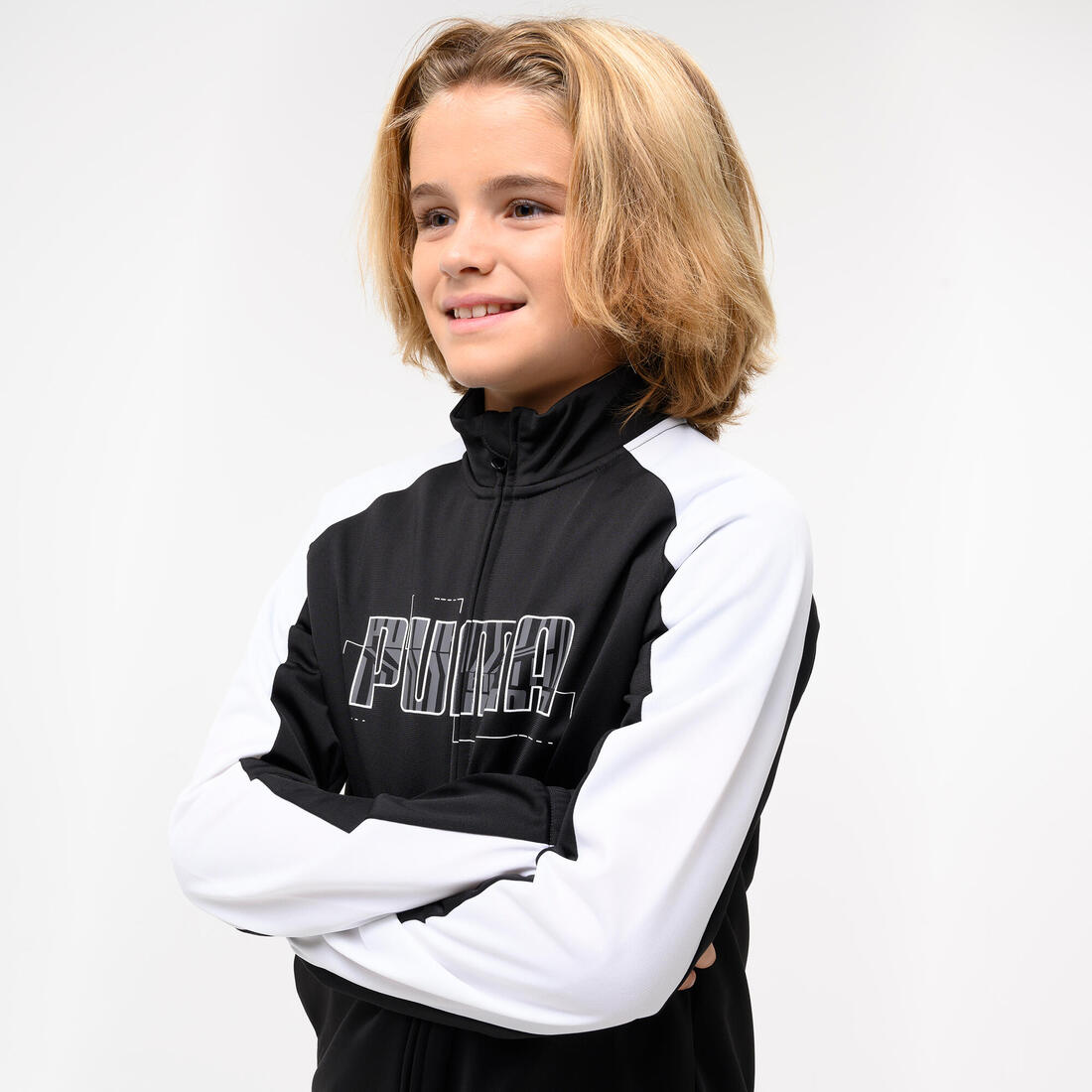 Ensemble de survêtement polyester enfant, bleu et