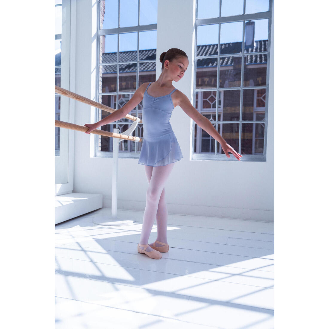 Tunique de danse classique fille corail.