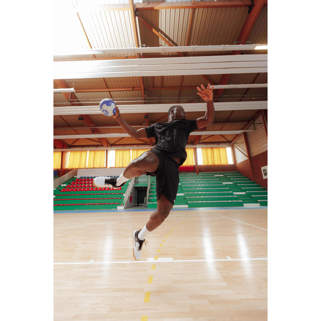 Ballon de handball sans résine taille 3 - Waxfree V2 bleu / blanc