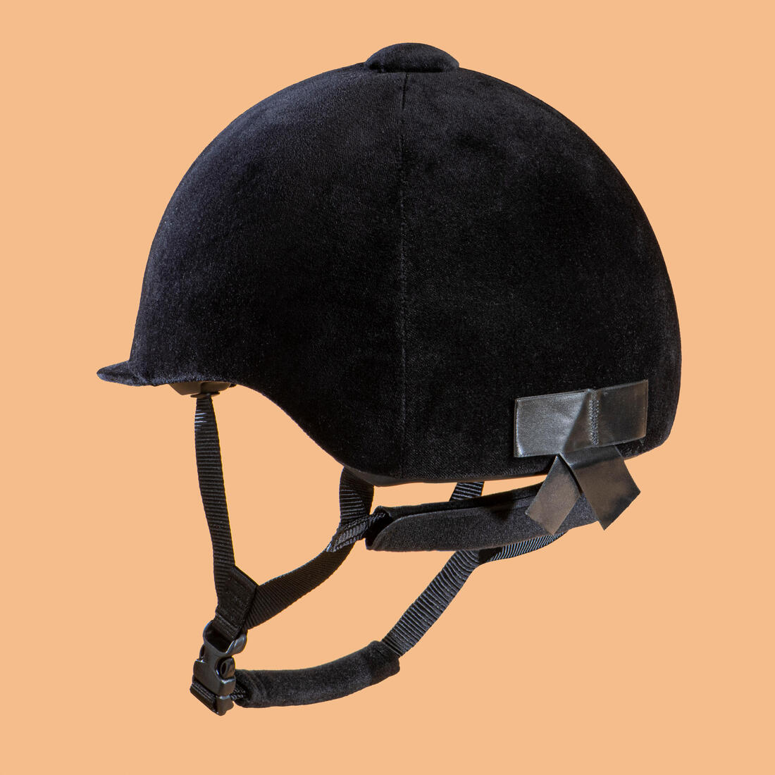 Casque équitation adulte et enfant - 140 velours noir