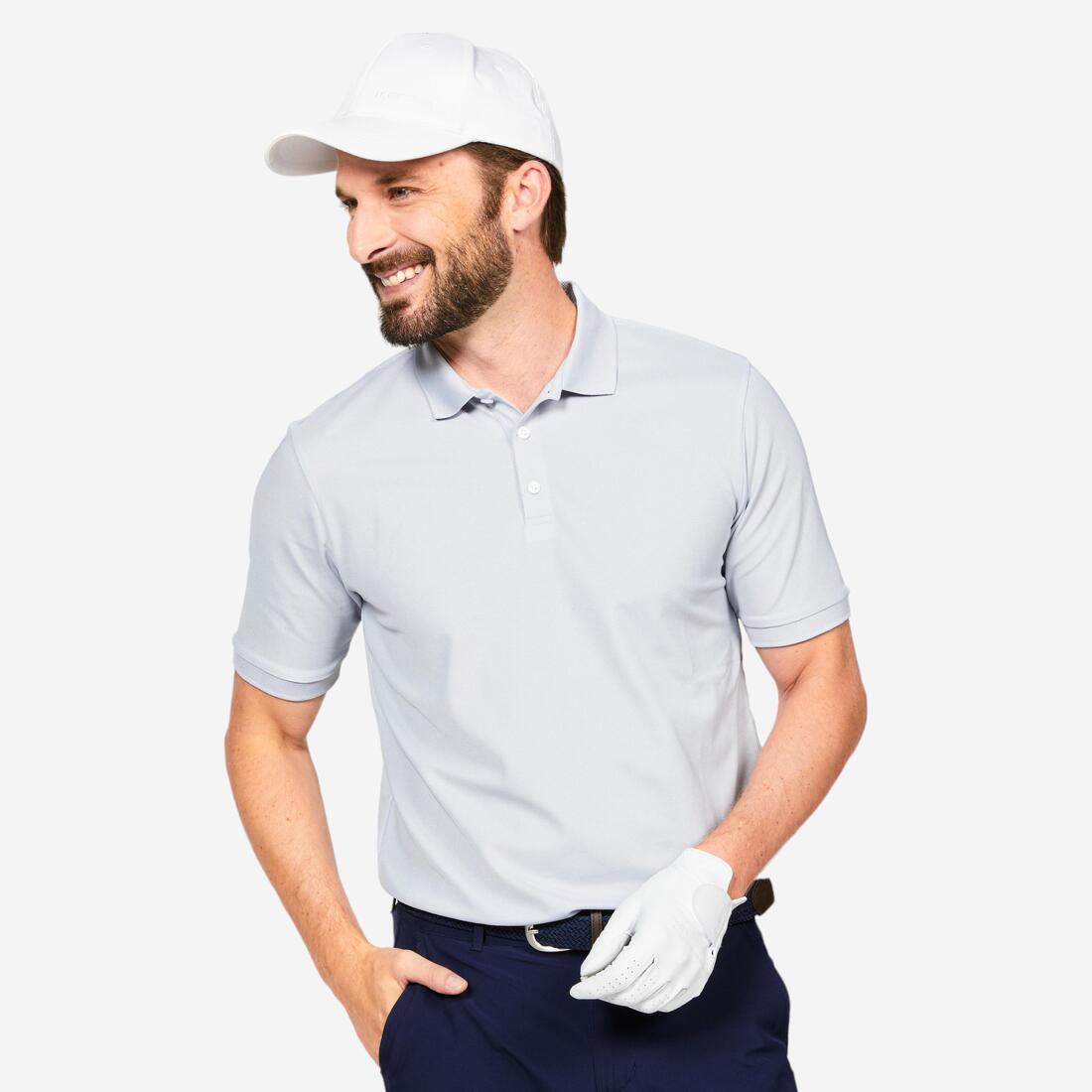Polo golf manches courtes Homme - WW500 – gris argent