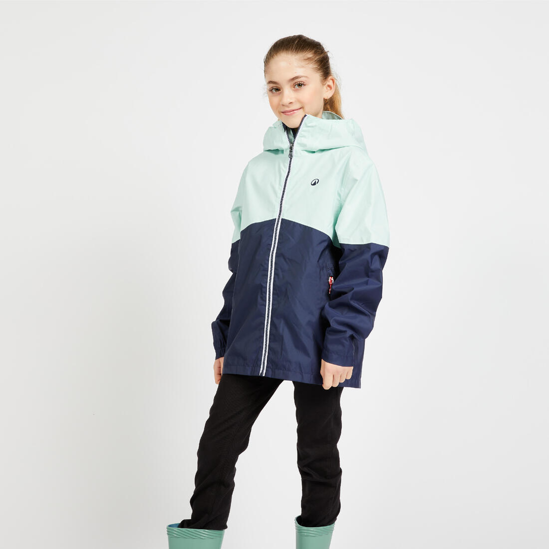 Veste imperméable et coupe vent de voile enfant, 100 navy
