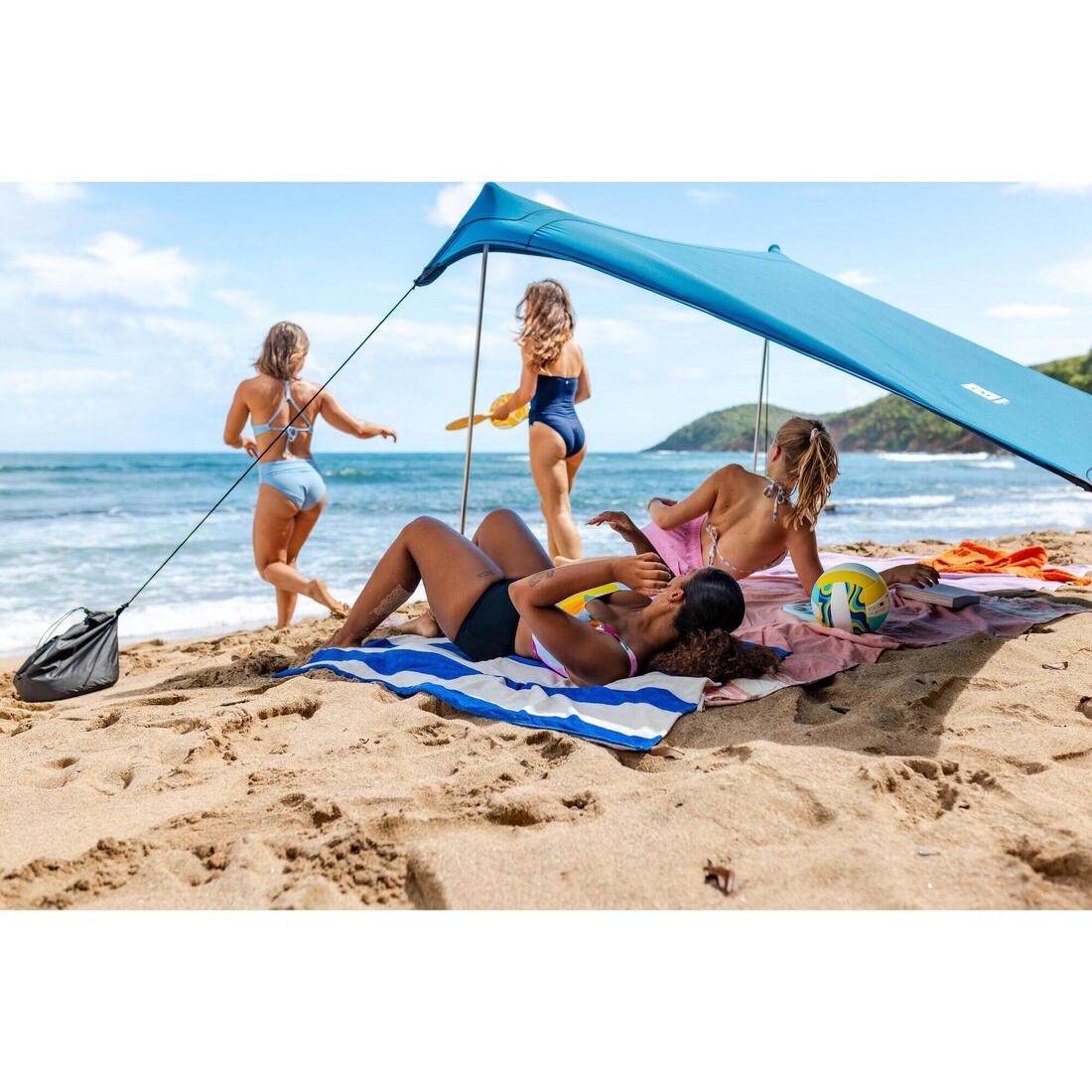 TARP DE PLAGE ANTI UV BLEU