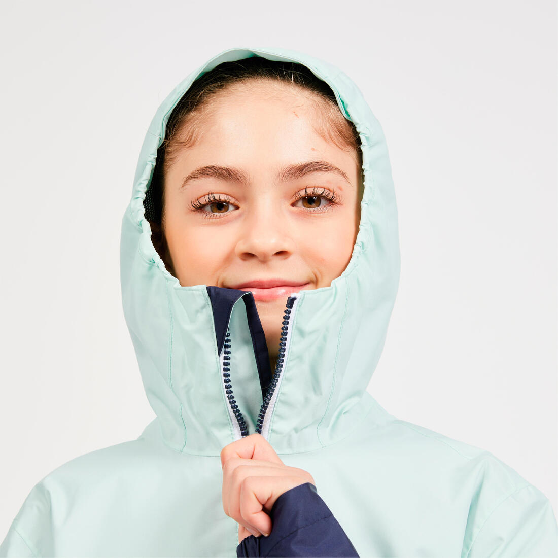 Veste imperméable et coupe vent de voile enfant, 100 navy