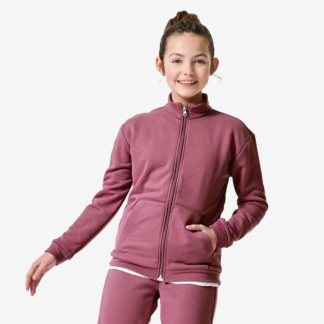 Survêtement en molleton chaud fille, violet