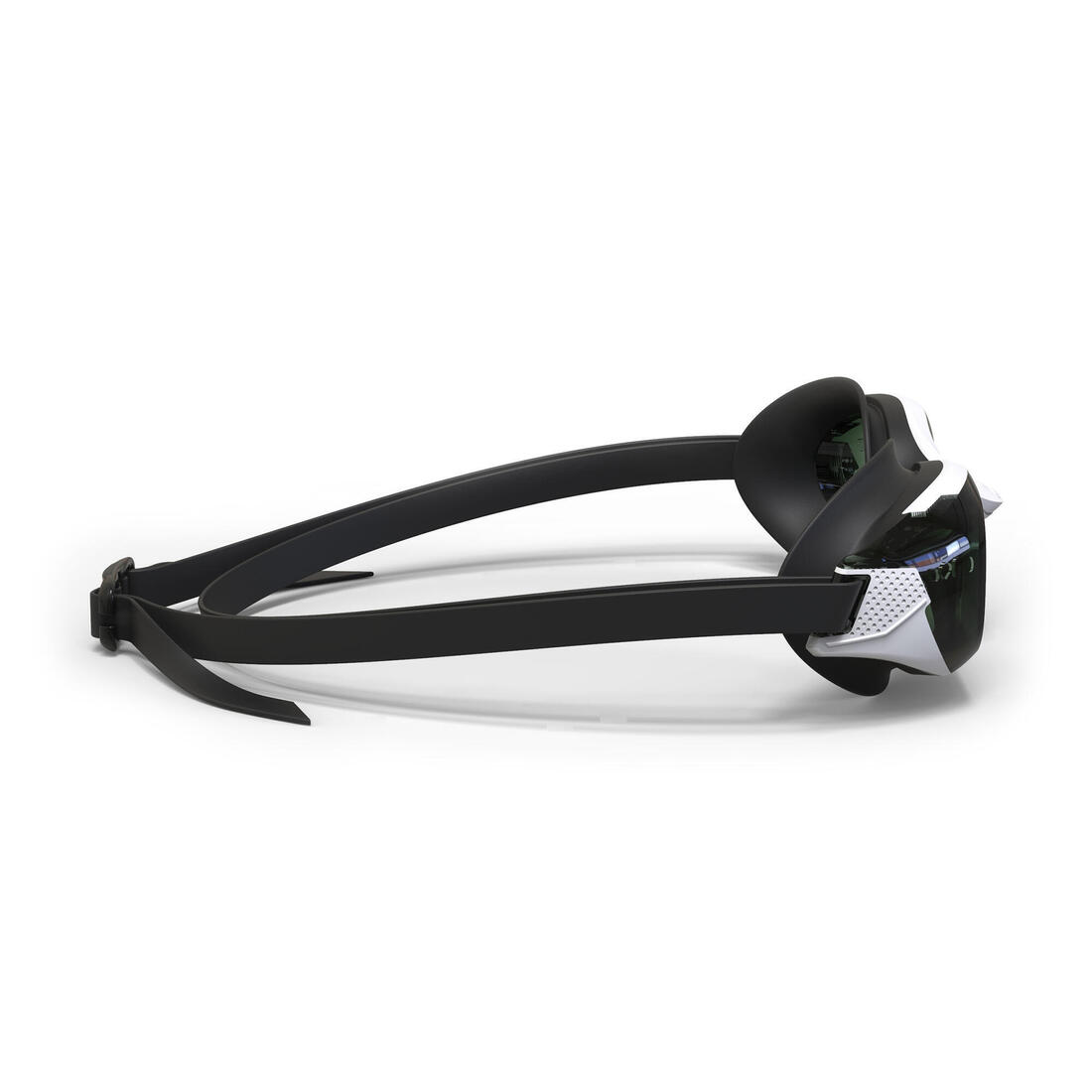 Lunettes de natation Taille Unique - Bfit blanches verres miroirs