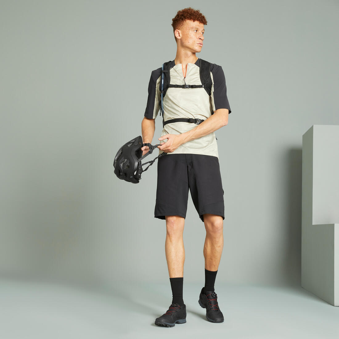 Short 2 en 1 avec sous short VTT Homme, 500