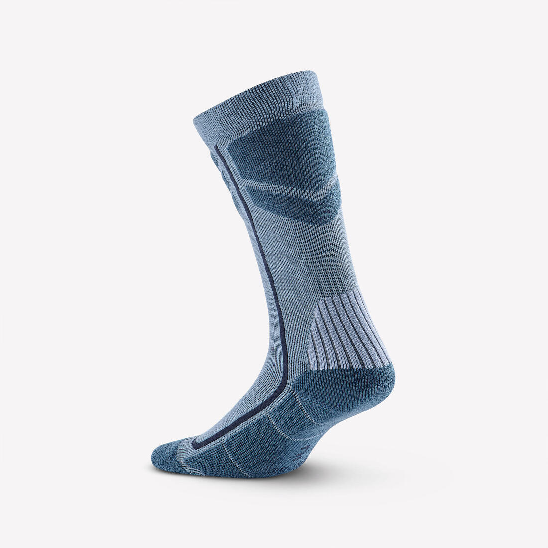 Chaussettes chaudes de randonnée enfant (lot 2 paires) SH500 bleu et