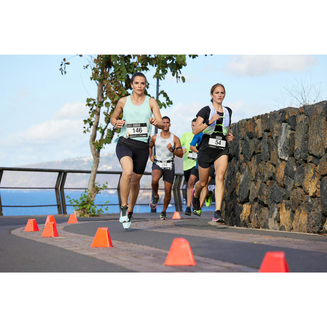 CEINTURE HYDRATATION DE RUNNING PORTE FLASQUES NOIRE