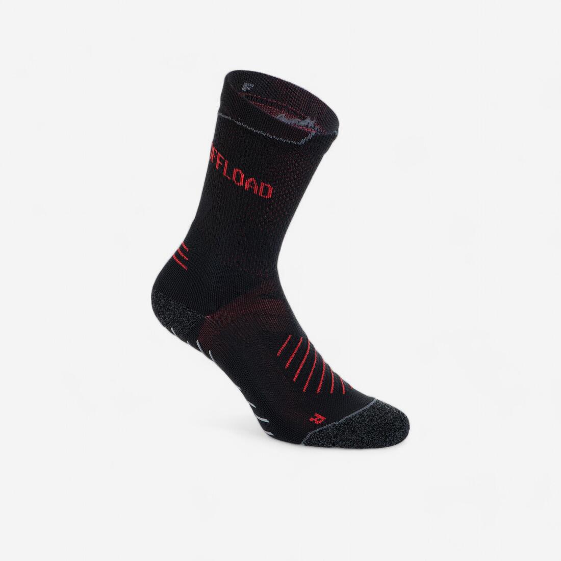 Chaussettes de rugby antidérapantes R500 Mid
