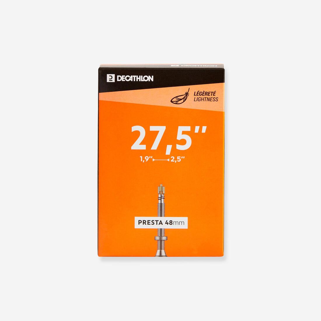 Chambre a air vtt 27,5x1,9-2,5 presta 48 light