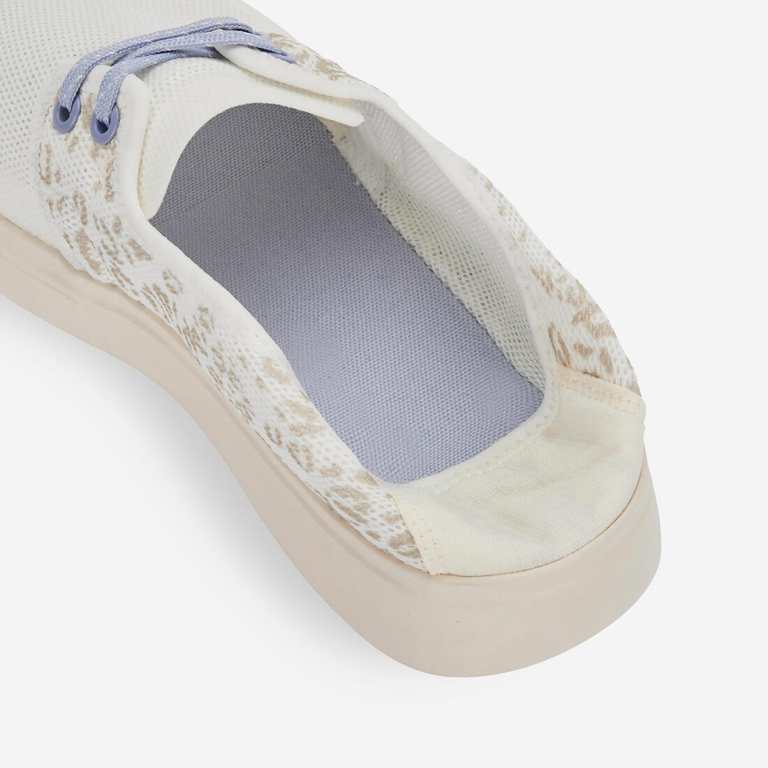 Chaussures de plage espadrilles femme, Areeta blanc léopard