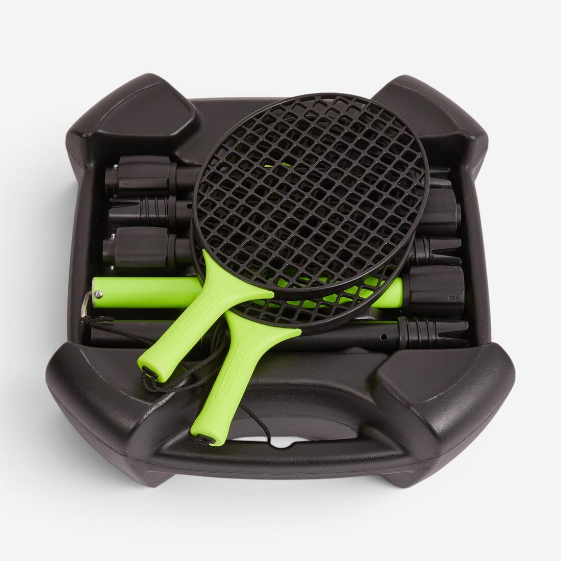 Pack de Speedball (1 mât, 2 raquettes et 1 balle) TURNBALL STRONG NOIR JAUNE