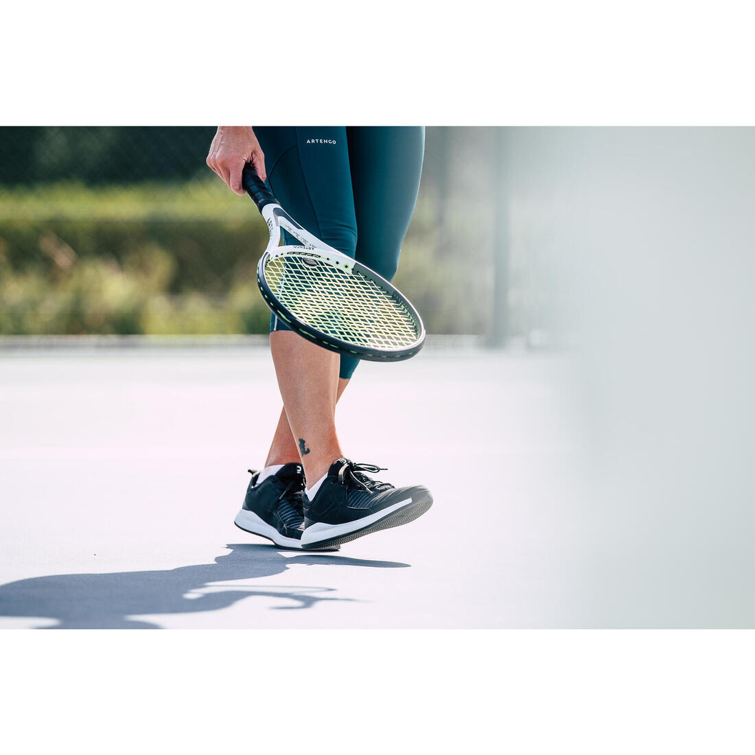 CHAUSSURES DE TENNIS FEMME ARTENGO TS 130 NOIRE