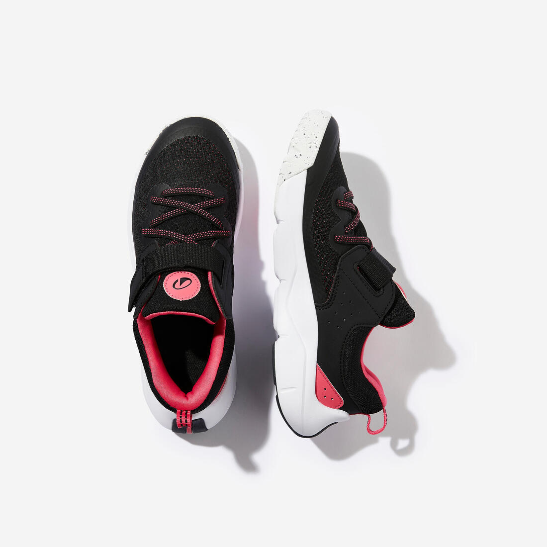 Chaussures de sport à scratch légères enfant, Playful Fast noir et