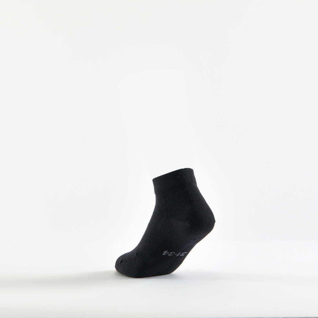 CHAUSSETTES DE SPORT ENFANT MI-HAUTES RS 160  BLANC MARINE LOT DE 3