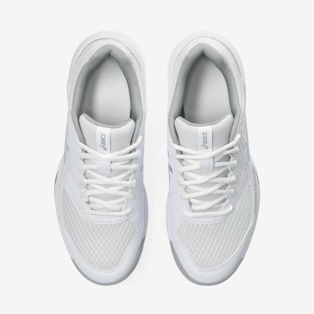 Chaussures de tennis Femme multicourt - Gel Dédicate 8 blanc argent