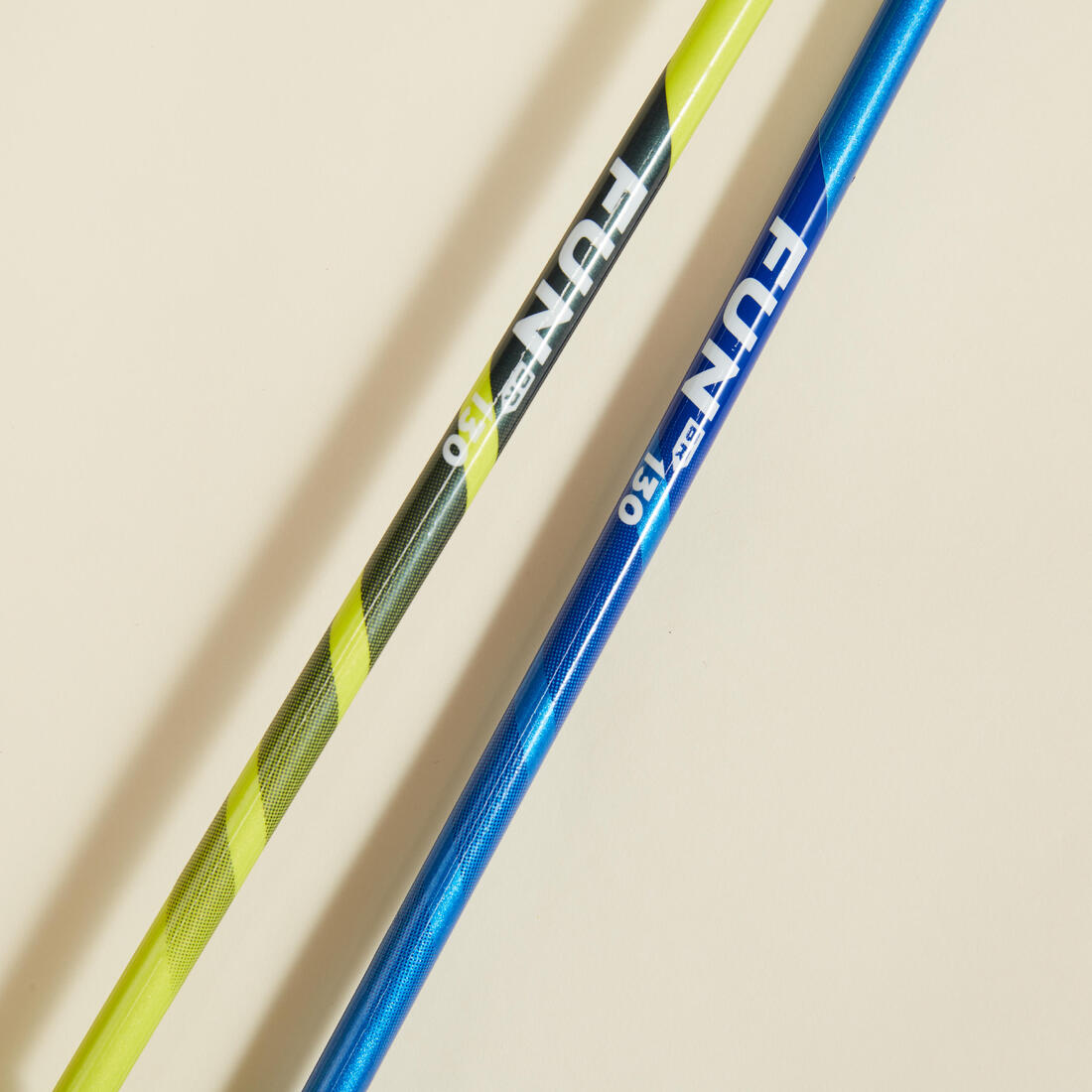 Lot de Raquettes de Badminton pour Adulte Fun BR130 - Vert Citron/Bleu