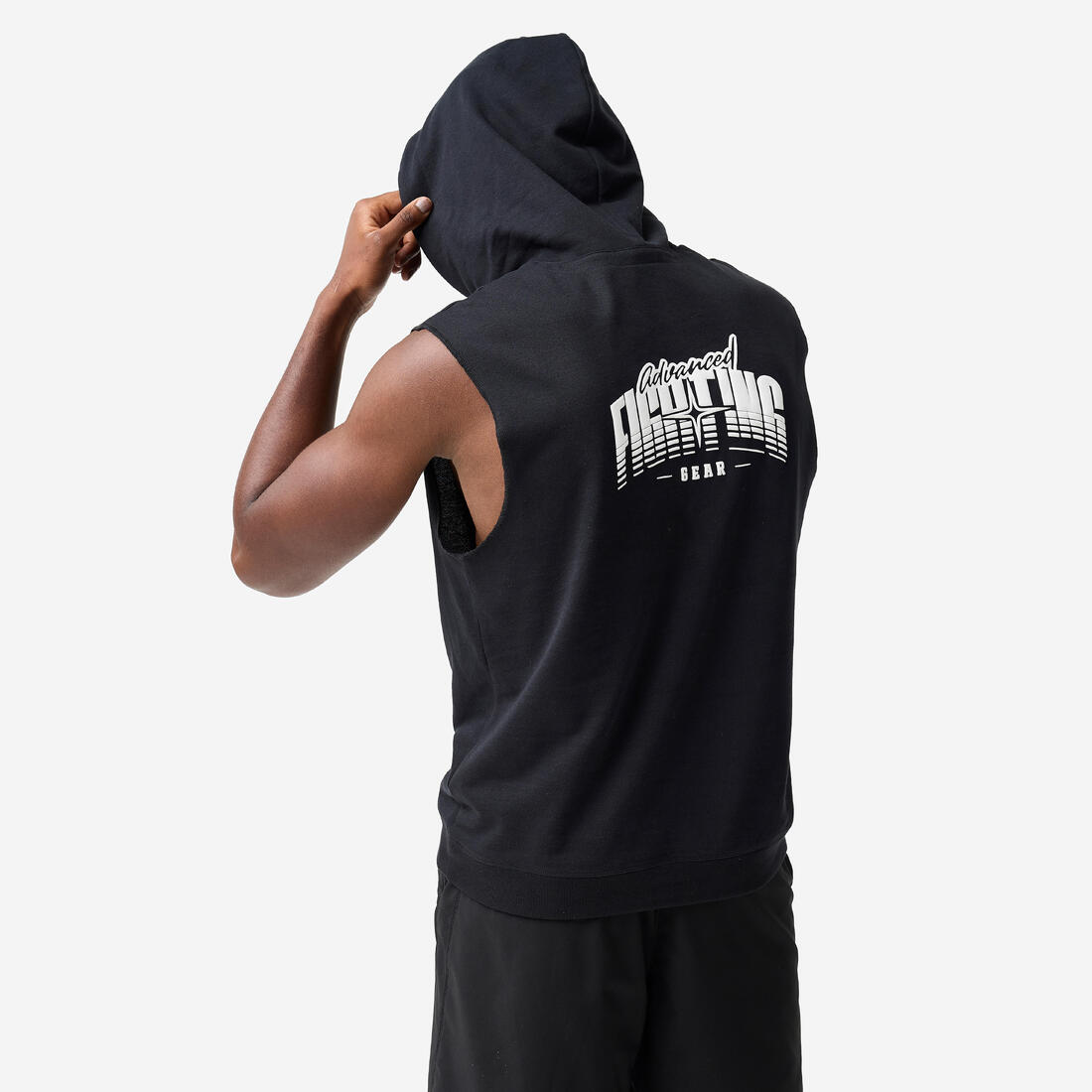 DEBARDEUR BOXE  CAPUCHE  NOIR