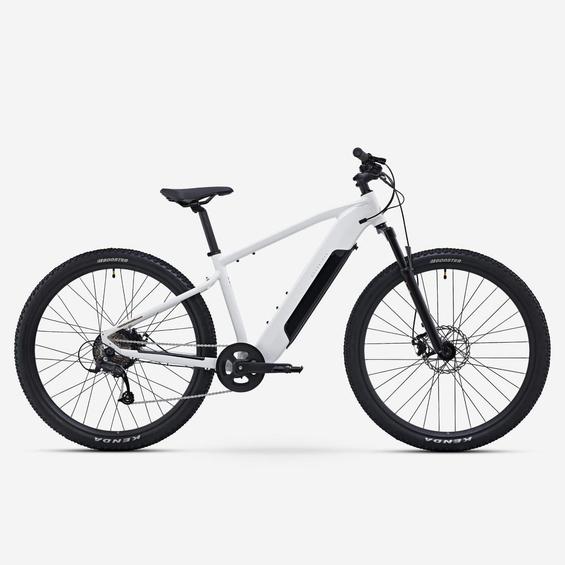 Vélo VTT électrique randonnée semi-rigide  29" Cadre Aluminium, E-EXPL 100 blanc