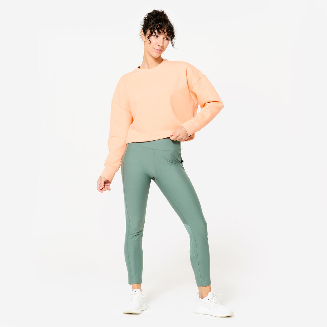 Sweat de fitness crop femme