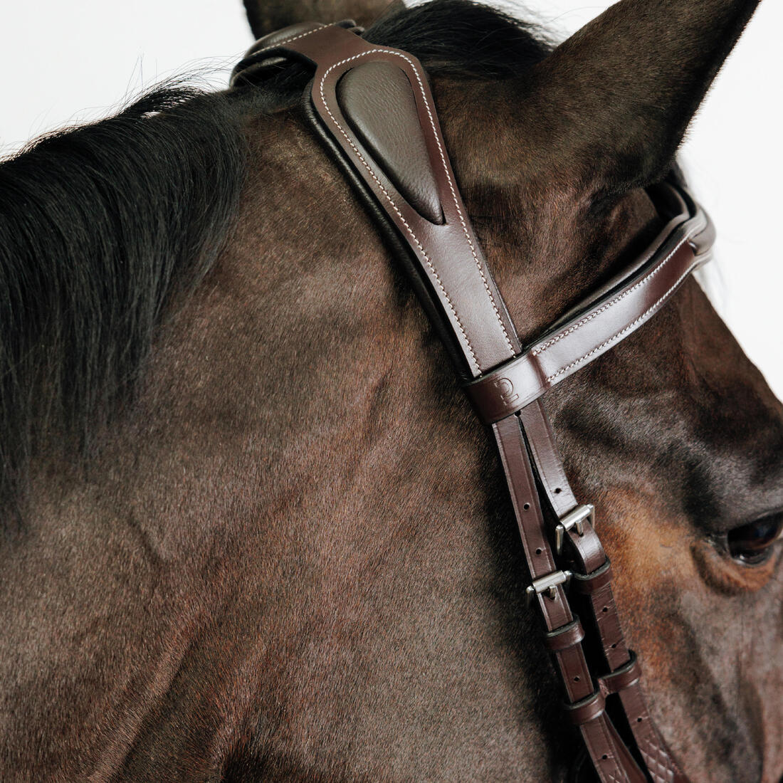 Filet équitation cuir muserolle française Cheval et Poney - 900