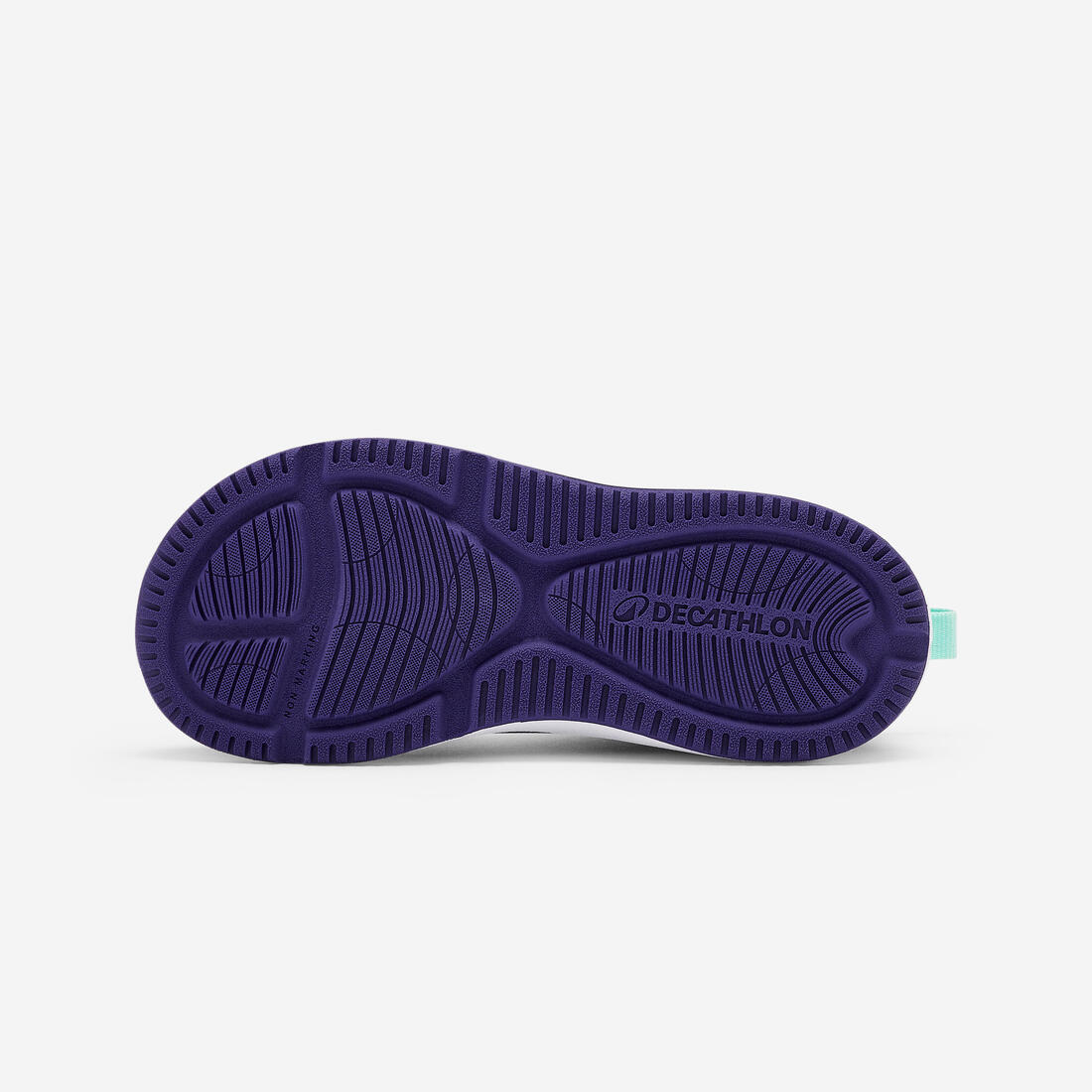 Chaussures Barefoot à scratch respirantes enfant, Stepper Sporty violet et