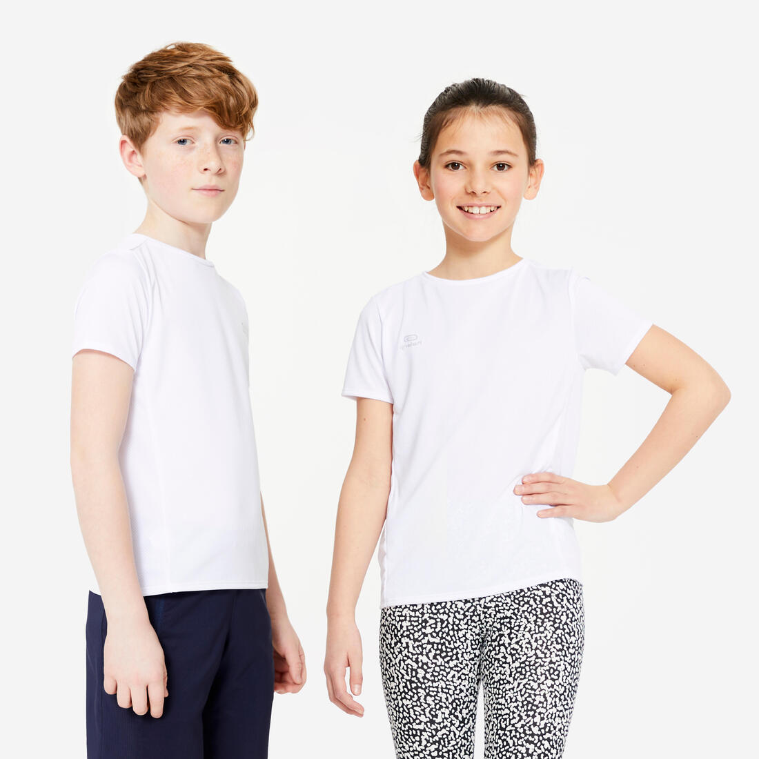T-shirt multisport respirant enfant mixte – blanc ultra