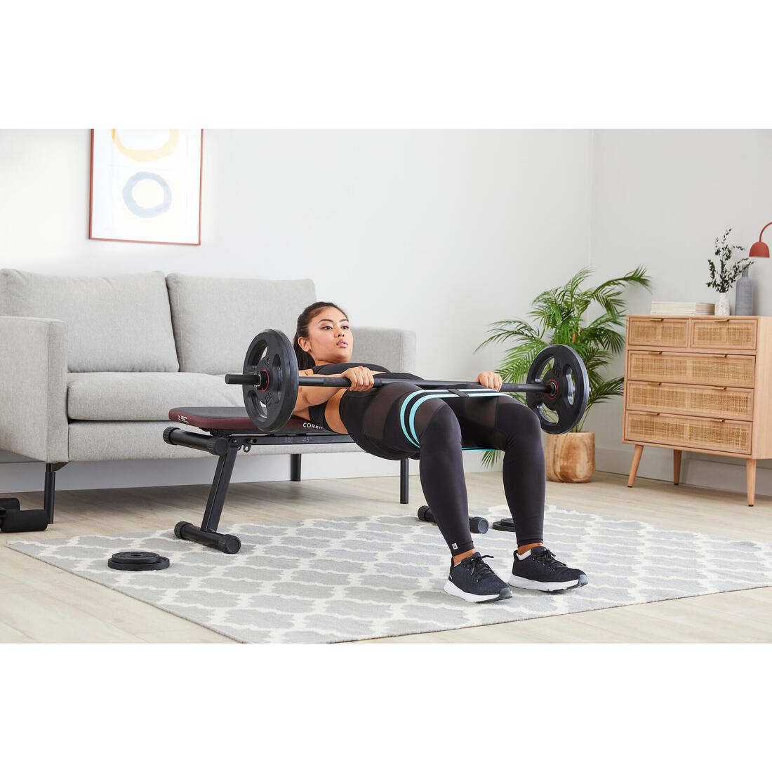 Élastique de musculation fessiers 14kg 37cm - Glute band facile