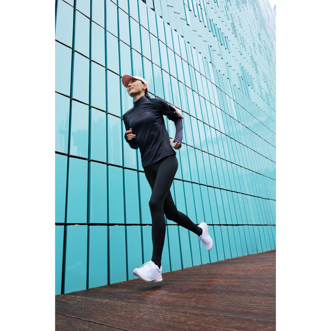 Legging de running chaud femme - KIPRUN Run 100 Warm Noir