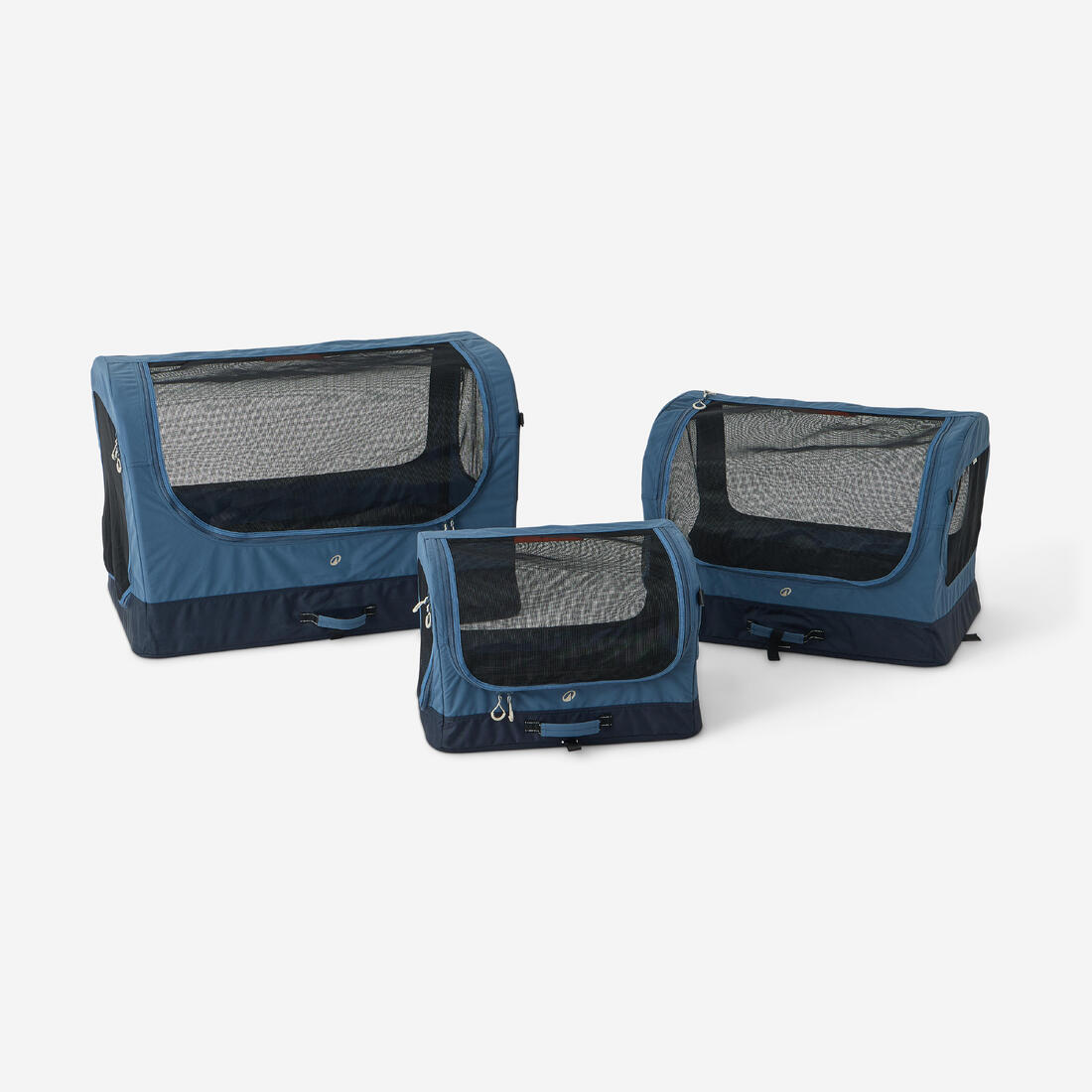 Caisse de transport pliable pour 1 chien, bleue