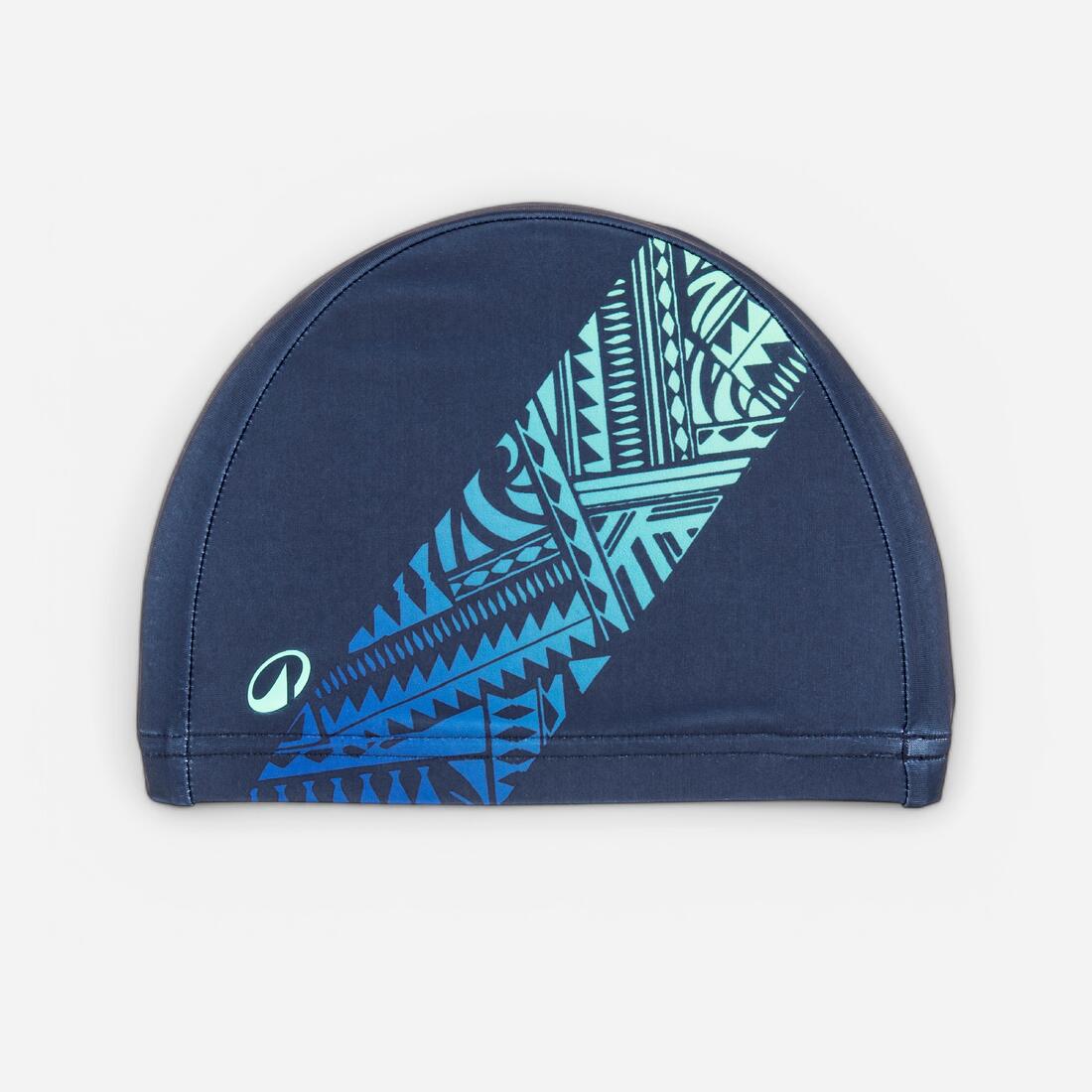 Bonnet de bain en maille - tissu imprimé - taille m - zebra