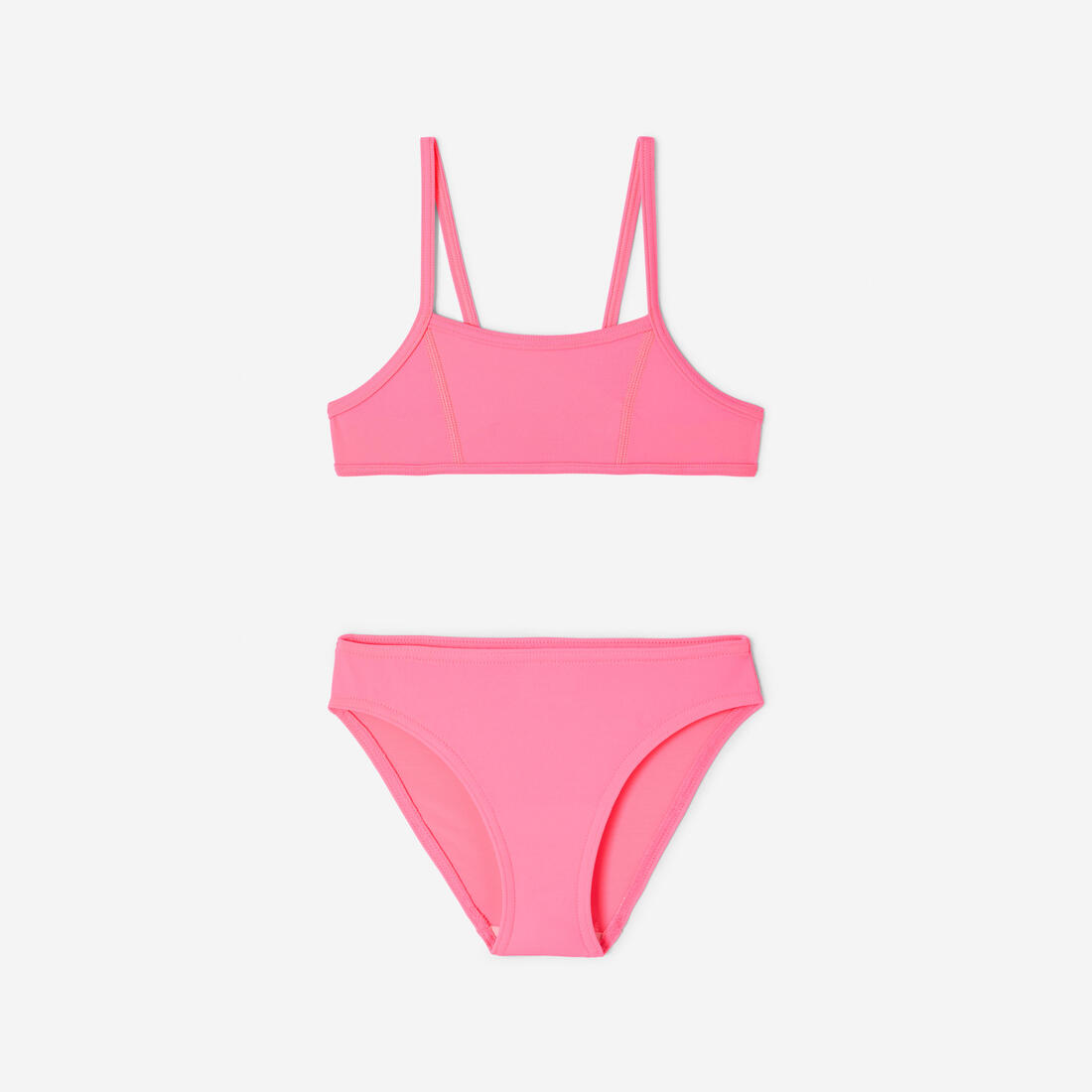 maillot de bain 2 pièces SURF FILLE BRASSIERE TURQUOISE BALI 100