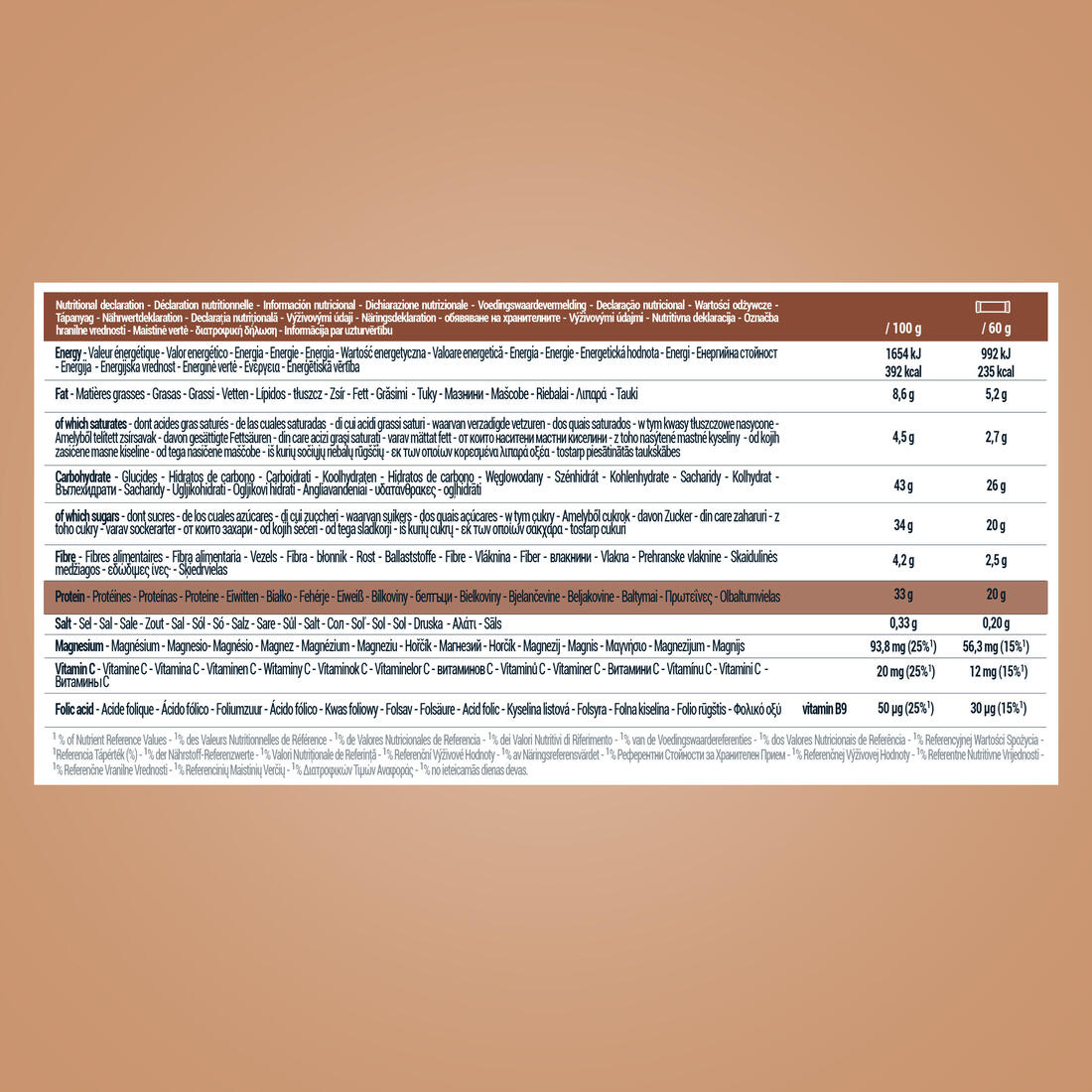 Barre protéinée de récupération chocolat au lait caramel, x12