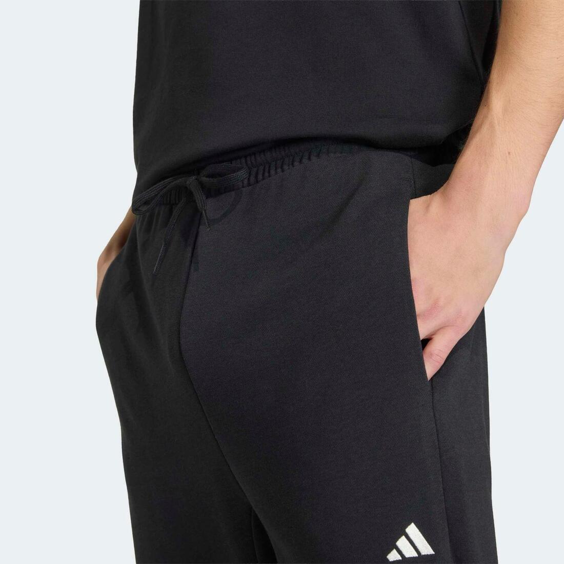 Pantalong de jogging fitness homme, noir