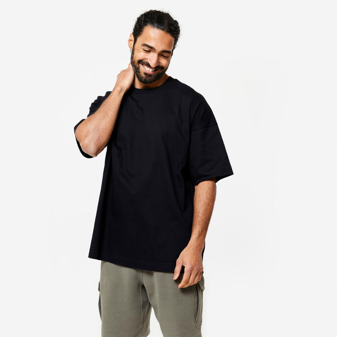T-shirt Loose Fitness Homme - 520 noir – noir