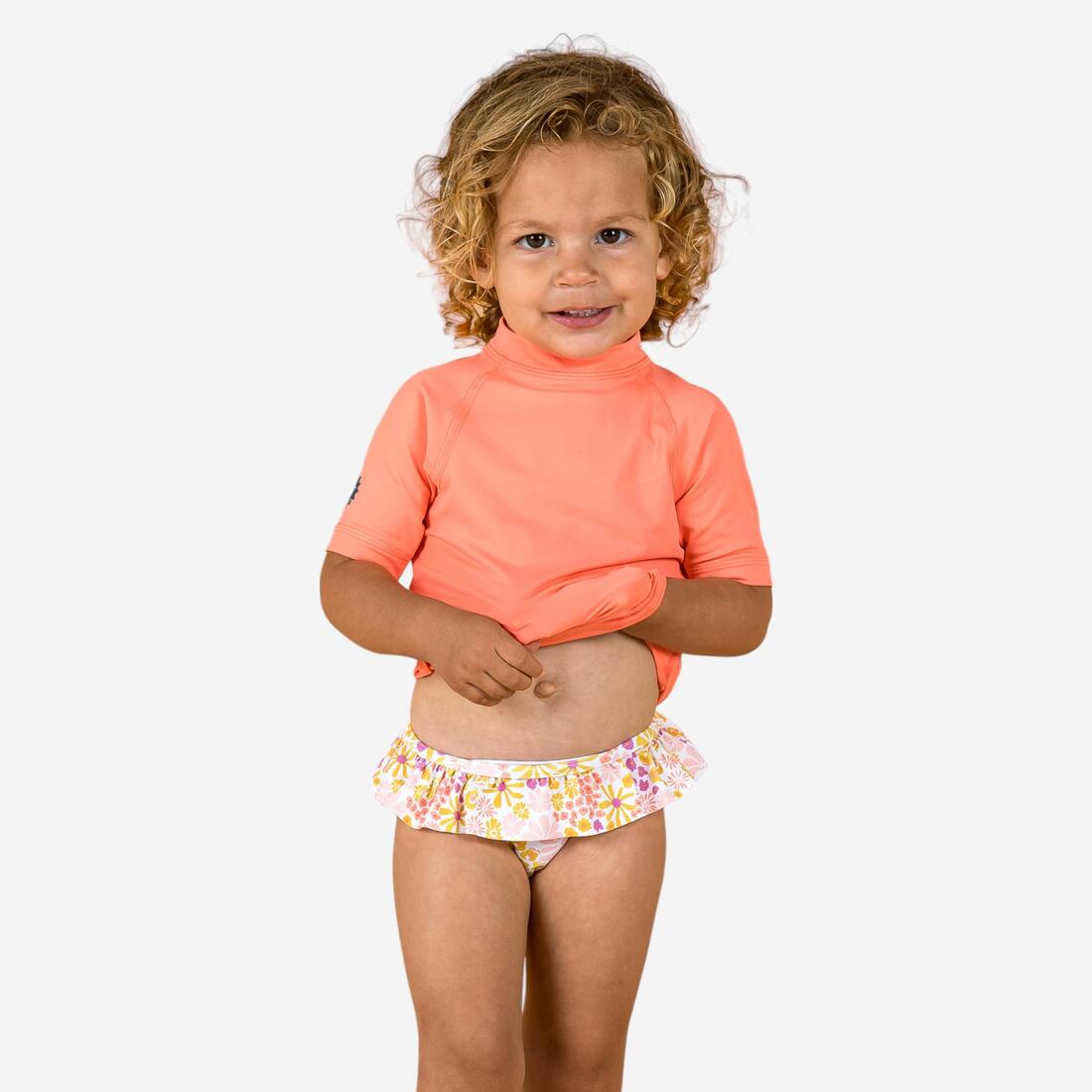 Bas de maillot de bain  bébé corail