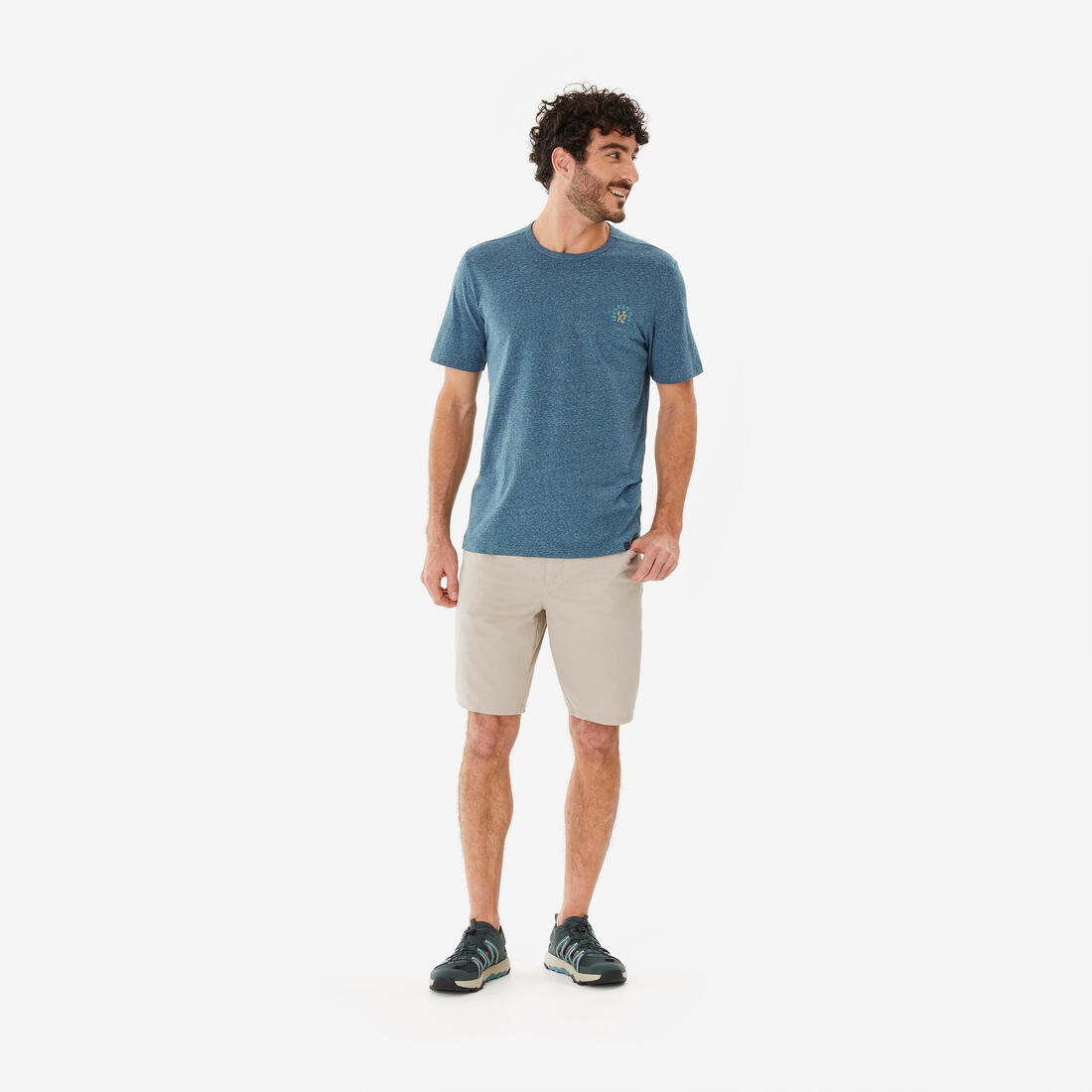 T-shirt de randonnée manches courtes homme, NH100