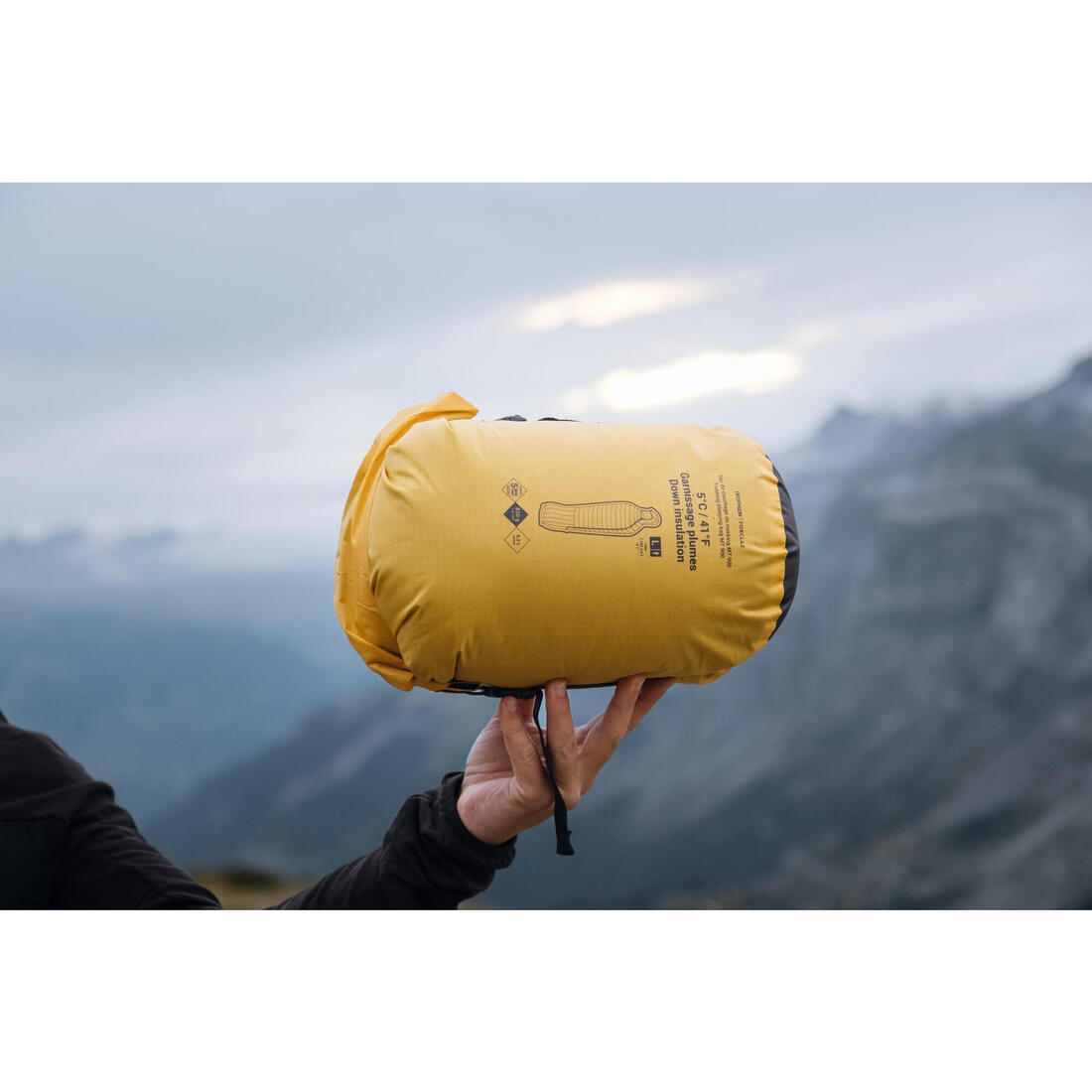 Sac de couchage de trekking 5°C en duvet, léger et compact, MT900