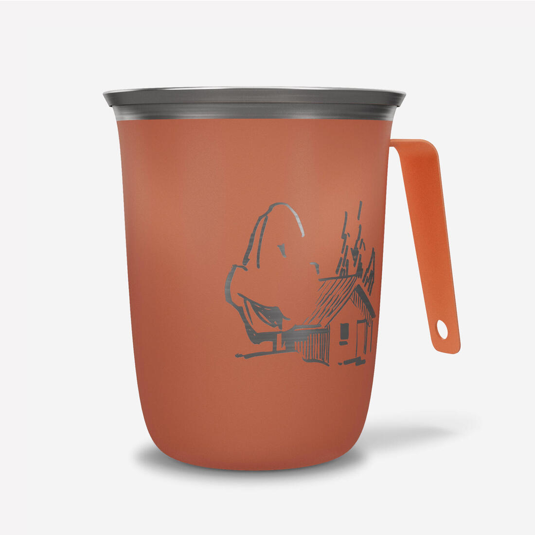 Tasse de camping 0,5L en acier inoxydable