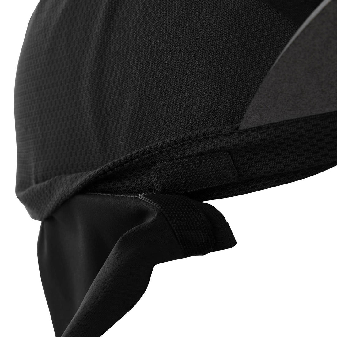 Casquette running trail Homme Femme - KIPRUN Modulable Saharienne noir