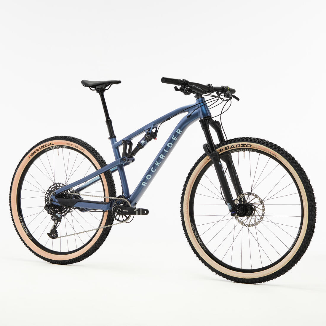 Vélo vtt xc cross country race 700 s bleu - cadre aluminium