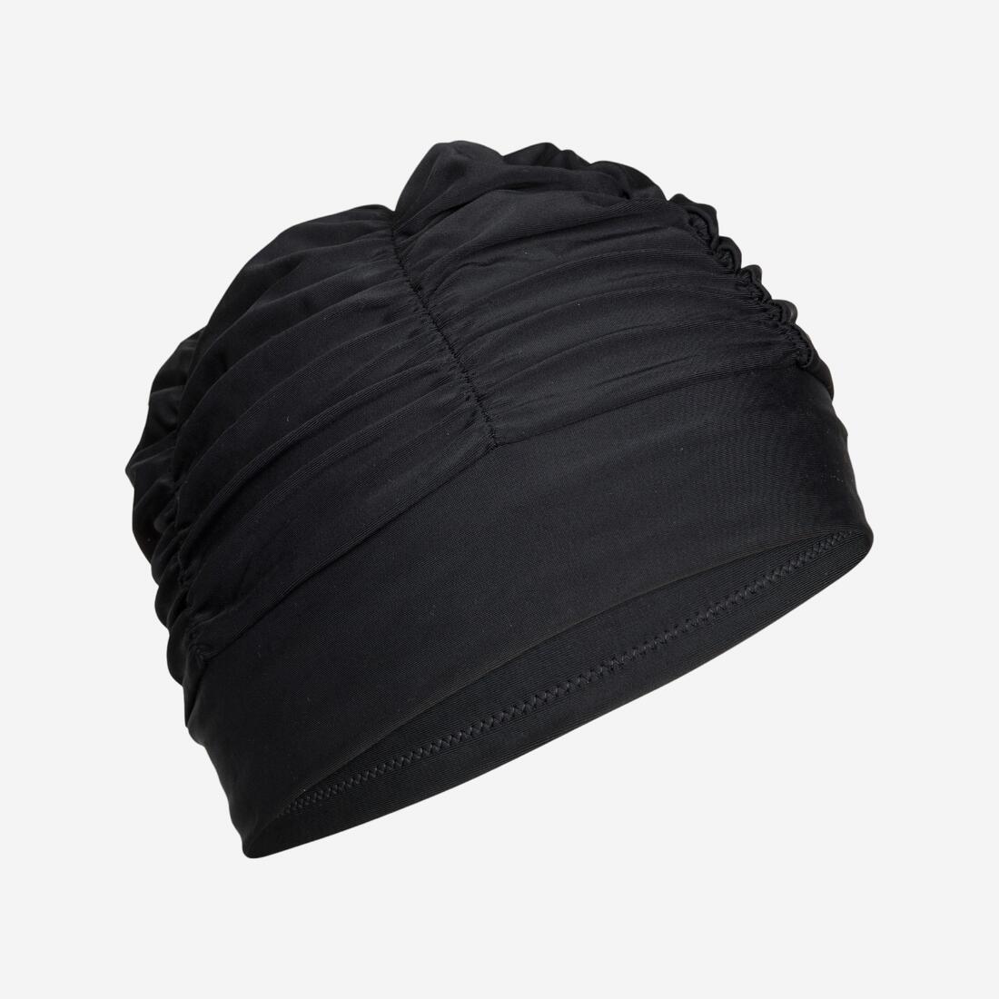 Bonnet de bain volume en maille - extensible - taille unique - noir