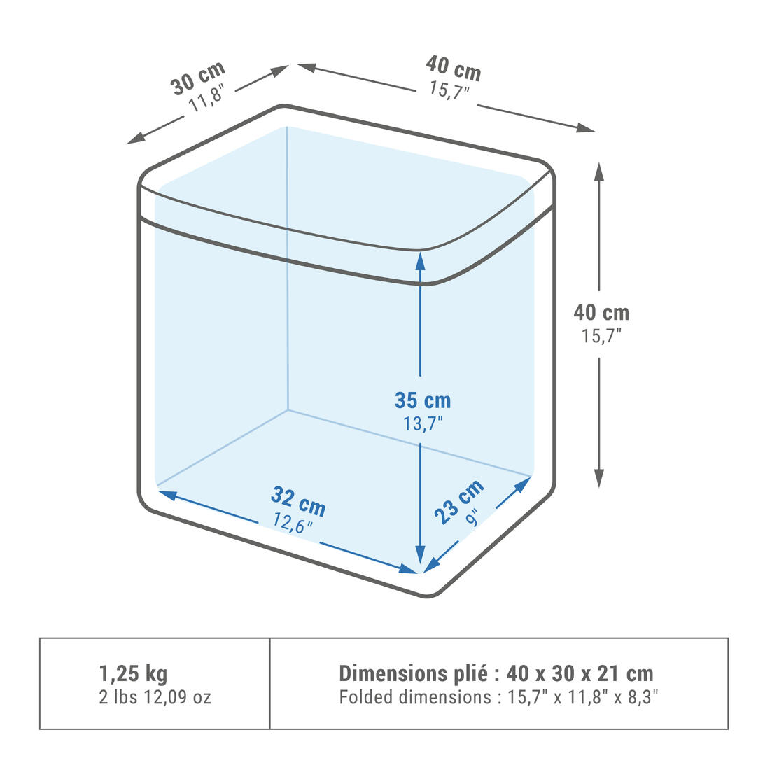 Glacière 500 Fresh 25 litres de camping - conservation au frais 15 heures