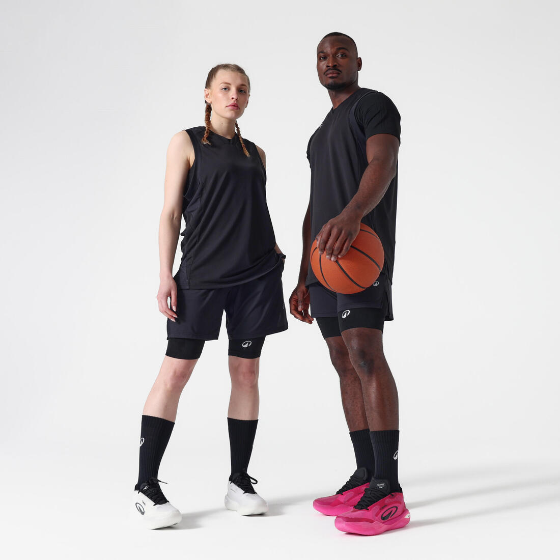 Sous-maillot de basket NBA seamless manches courtes homme femme, 900