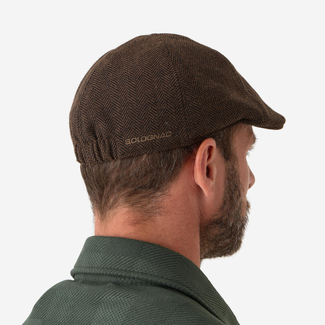 Casquette plate 500, déperlante marron