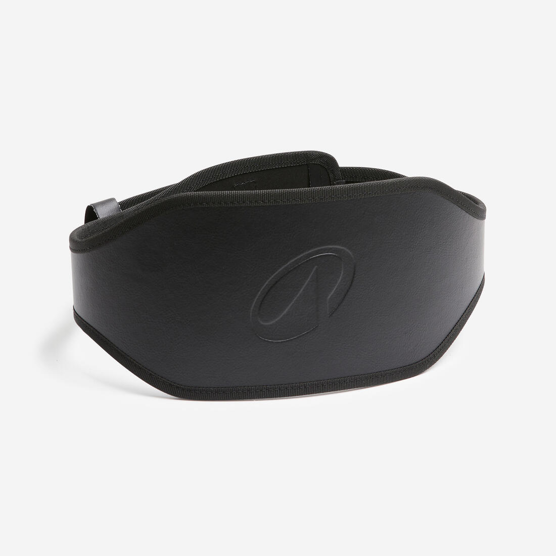 Ceinture lombaire de musculation en cuir résistante, noire – noir fumé