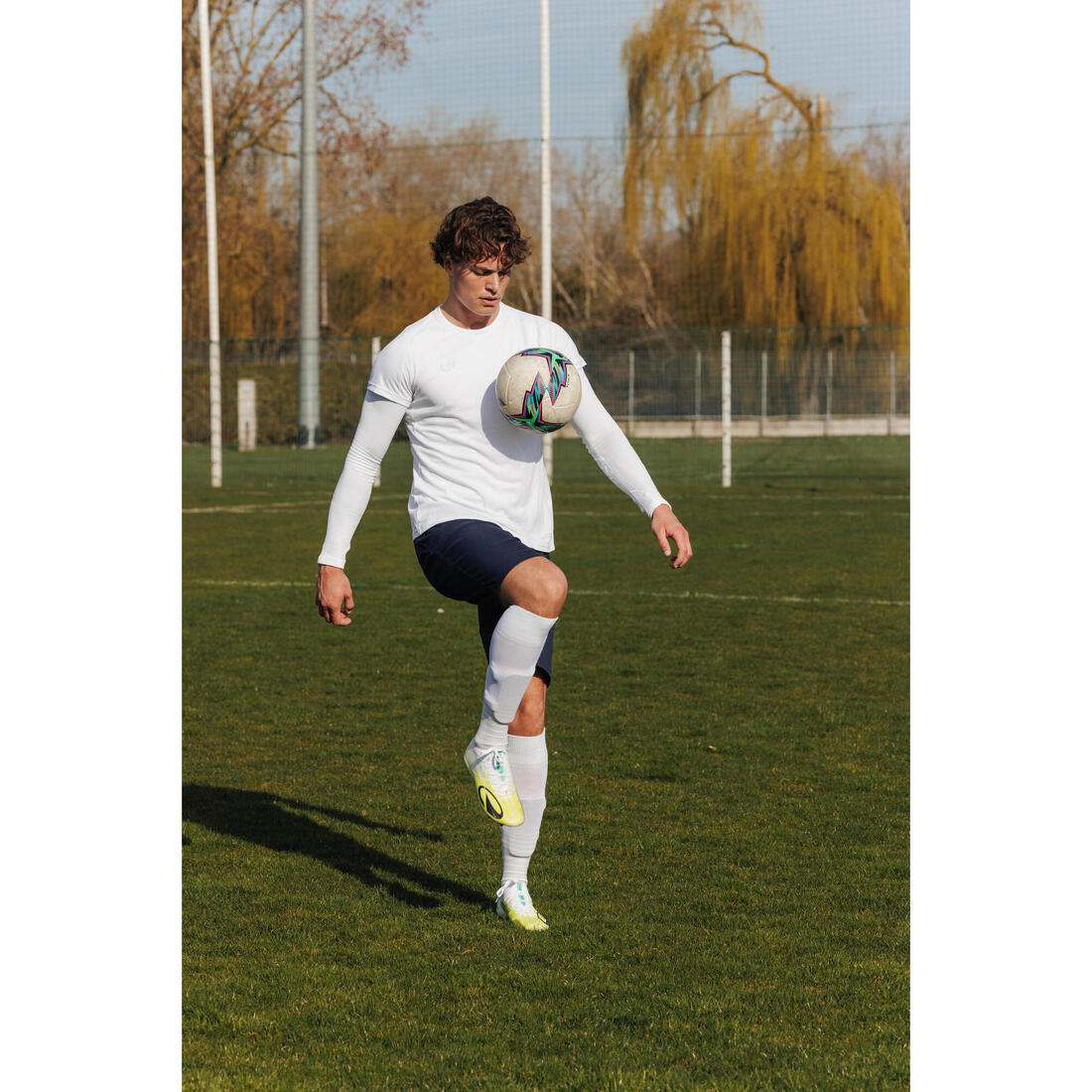Sous-maillot de foot thermique sans-couture manches longues, Keepdry