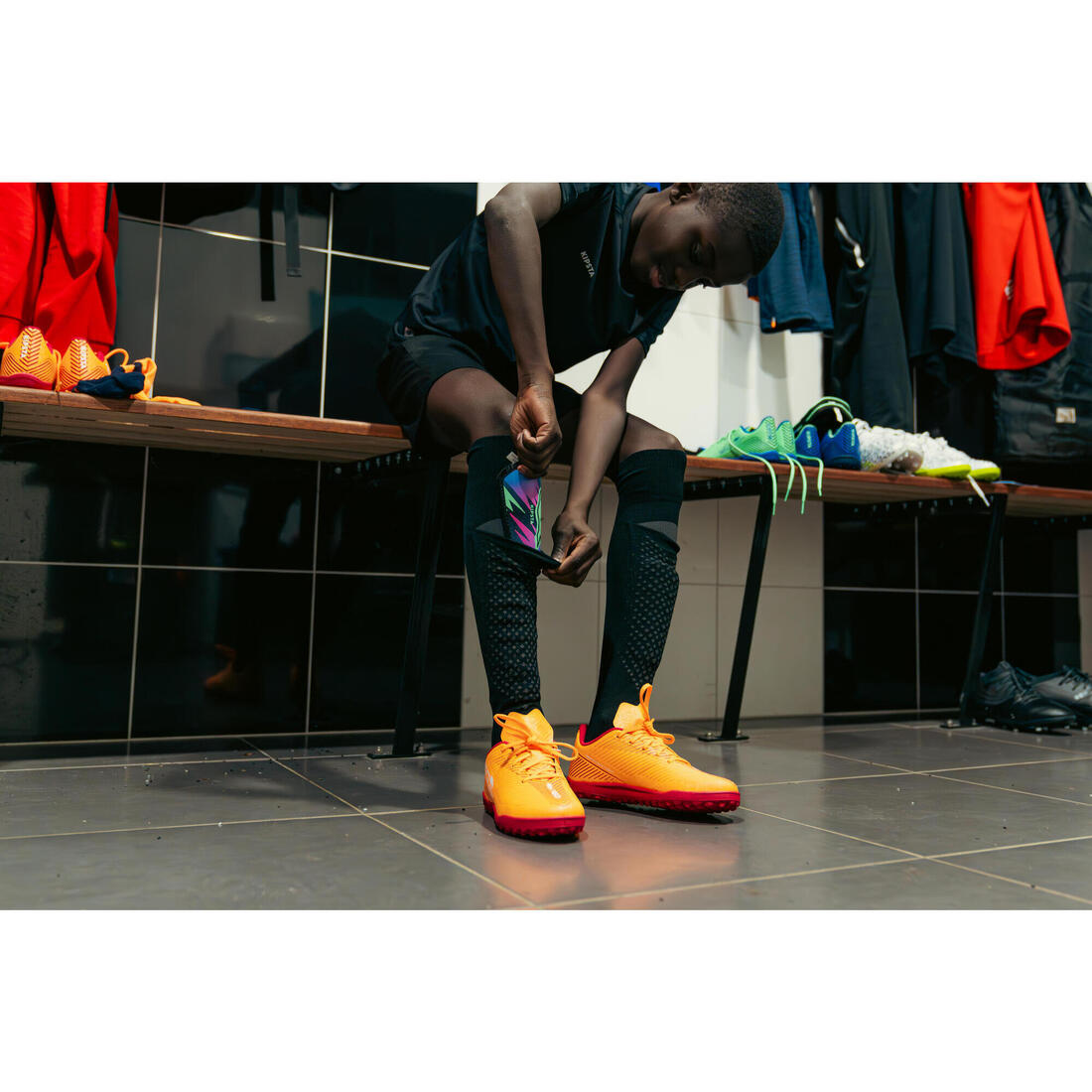 CHAUSSETTES DE FOOTBALL ENFANT EASY POCKET